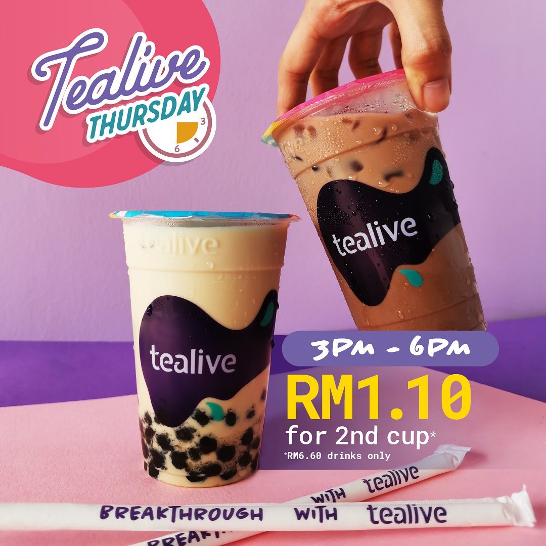 Korang Boleh Beli Tealive Dengan Harga RM1.10 Je, Ini Caranya